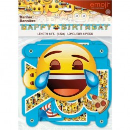 Emoji Happy Birthday Banner | Discontinued Party Supplies