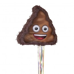 Emoji 3D Poop Smiley Face Pinata | Discontinued Party Supplies