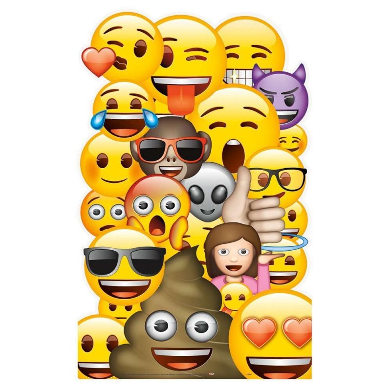 Emoji Stand Up Prop Cutout | Emoji Party Supplies