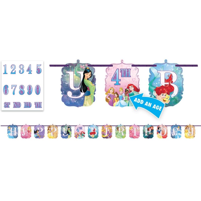 Disney Princess Dream Big Birthday Banner Kit | Disney Princess Party Supplies