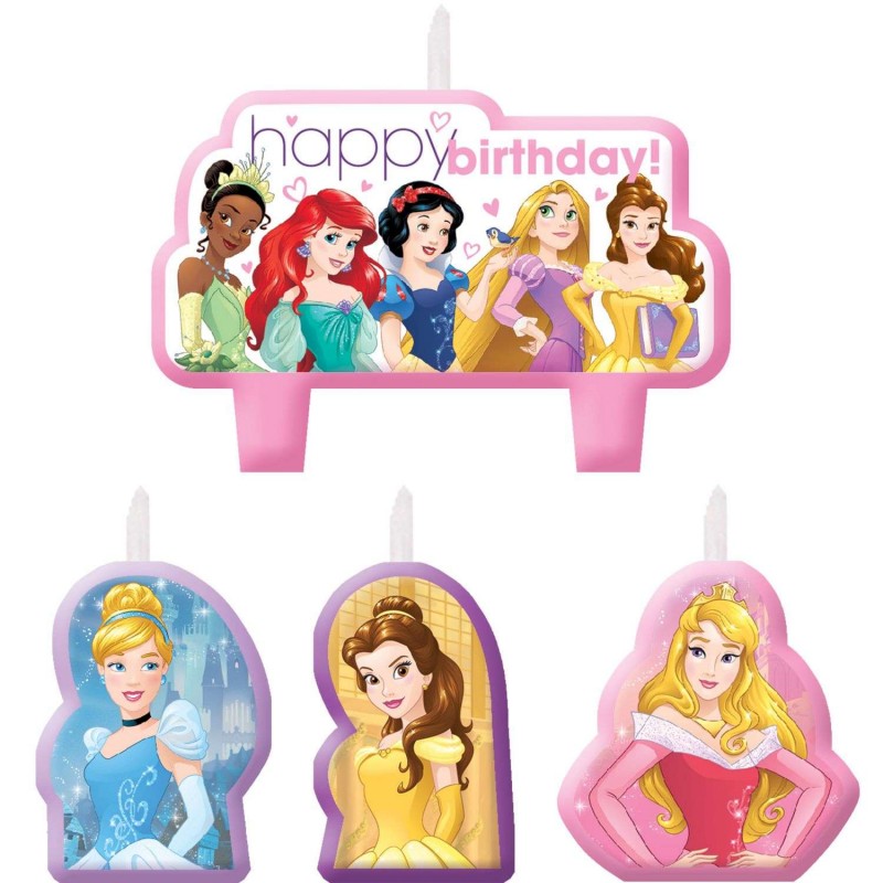Disney Princess Dream Big Candles (Set of 4) | Disney Princess Party Supplies