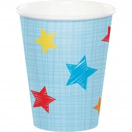 Boys Jungle 1st Birthday Paper Cups (Pack of 8) | Boys Jungle 1st Birthday Party Supplies