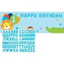 Boys Jungle 1st Birthday Party Plastic Banner