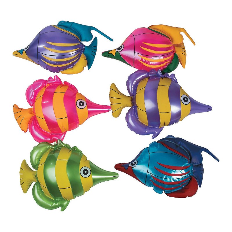 Inflatable Tropical Fish (Pack of 6) | Discontinued Party Supplies