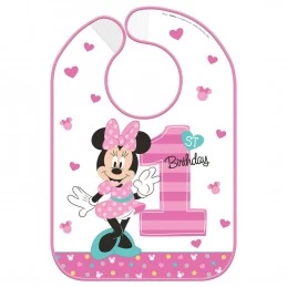 Minnie Mouse 1st Birthday Party Bib | Minnie Mouse 1st Birthday Party Supplies