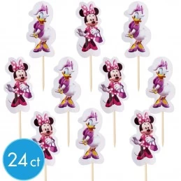 Minnie Mouse Cupcake Picks (Pack of 24) | Discontinued