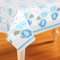 Blue Baby Elephant Plastic Tablecover