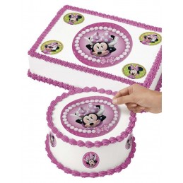 Minnie Mouse Edible Icing Cake Topper (9 Piece) | Discontinued Party Supplies