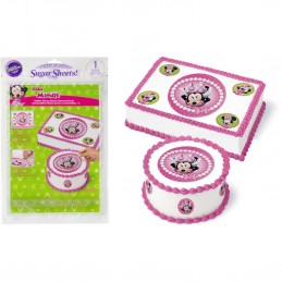 Minnie Mouse Edible Icing Cake Topper (9 Piece) | Discontinued Party Supplies
