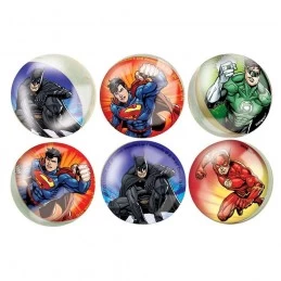 Justice League Bouncy Balls (Pack of 6) | Justice League Party Supplies