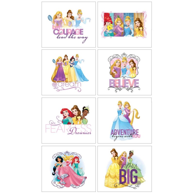 Disney Princess Tattoos (Set of 8) | Discontinued