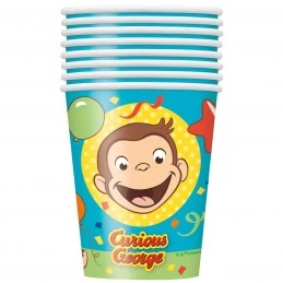 Curious George Paper Cups (Pack of 8) | Curious George Party Supplies