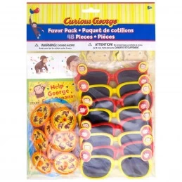 Curious George Favour Pack (48 pieces) | Curious George Party Supplies