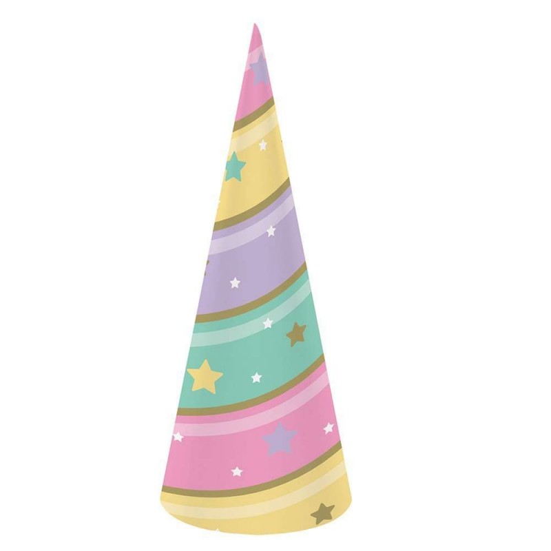 Unicorn Sparkle Party Hats (Pack of 8) | Unicorn Party Supplies