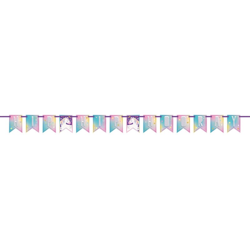 Rainbow Unicorn Party Banner | Discontinued Party Supplies
