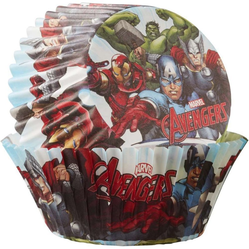 Avengers Baking Cups Patty Pans (Pack of 50) | Discontinued Party Supplies