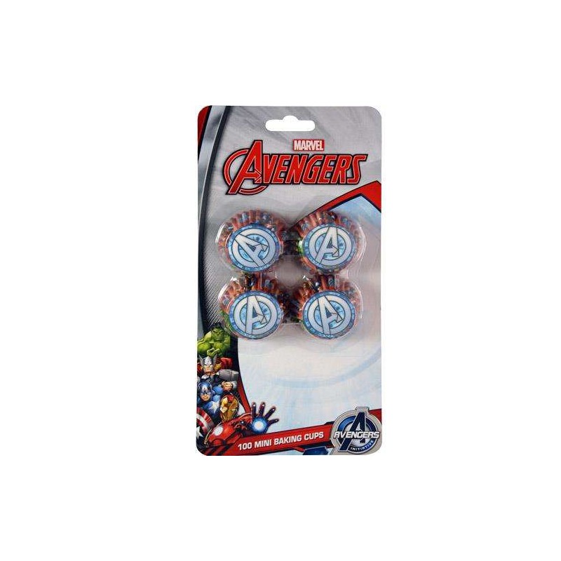 Avengers Mini Baking Cups Patty Pans (Pack of 100) | Discontinued Party Supplies