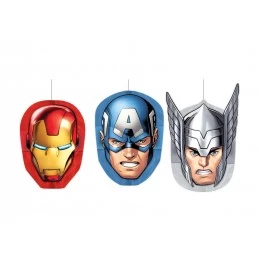 Avengers Honeycomb Decorations (Pack of 3) | Avengers Party Supplies