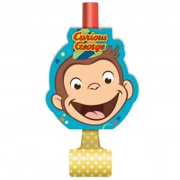 Curious George Party Blowers (Pack of 8) | Curious George Party Supplies