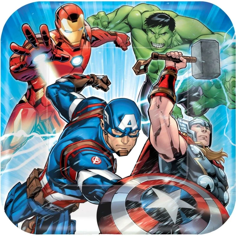 Avengers Epic Large Plates (Pack of 8) | Discontinued