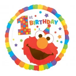 Elmo 1st Birthday Foil Balloon | Sesame Street 1st Birthday Party Supplies