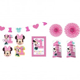 Minnie Mouse 1st Birthday Room Decorating Kit | Minnie Mouse 1st Birthday Party Supplies