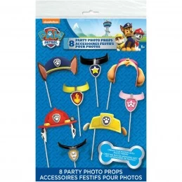 Paw Patrol Photo Booth Props (Pack of 8) | Paw Patrol Party Supplies