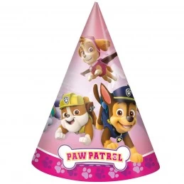 Paw Patrol Girl Party Hats (Pack of 8) | Paw Patrol Party Supplies