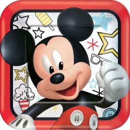Mickey Mouse On The Go Large Plates (Pack of 8) | Discontinued Party Supplies