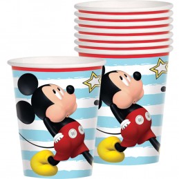 Mickey Mouse On The Go Paper Cups (Pack of 8) | Discontinued Party Supplies