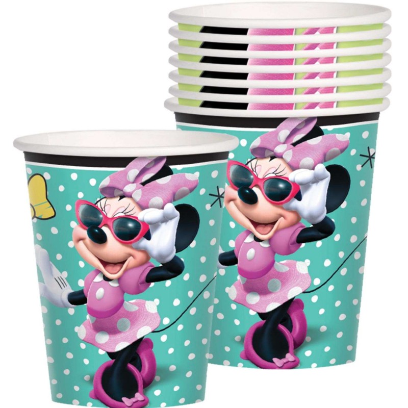 Minnie Mouse Paper Cups (Pack of 8) | Discontinued Party Supplies