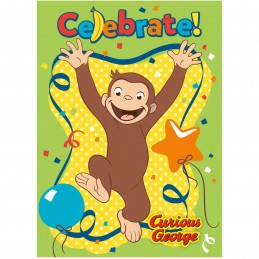 Curious George Party Invitations (Pack of 8) | Curious George Party Supplies