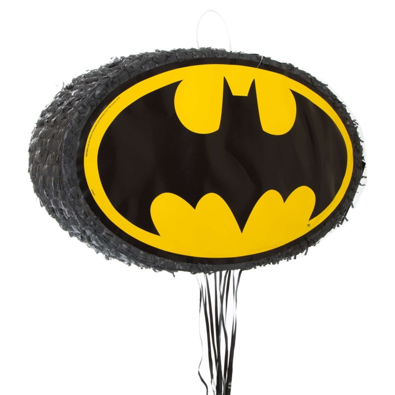 Batman Emblem Pull String Pinata | Batman Party Supplies