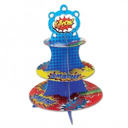 Superhero Cupcake Stand | Discontinued Party Supplies