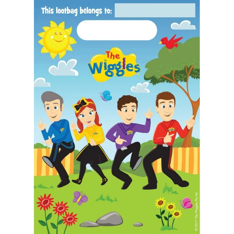 The Wiggles Loot Bags (Pack of 8) | Wiggles Party Supplies