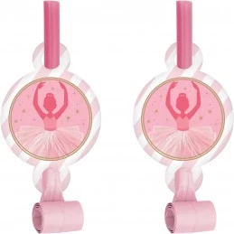 Ballerina Party Blowers (Pack of 8) | Ballerina Party Supplies