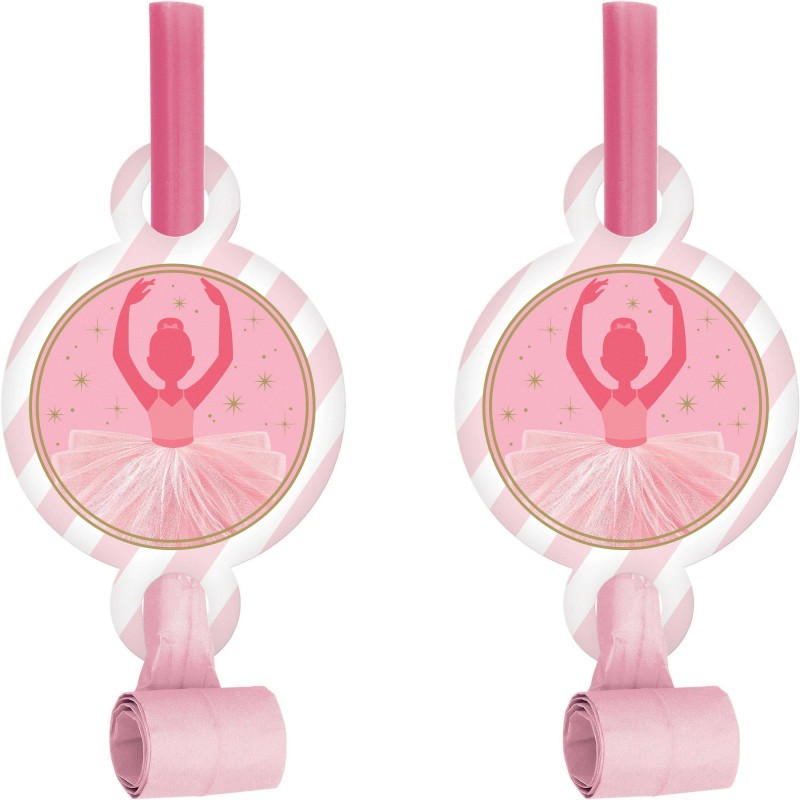 Ballerina Party Blowers (Pack of 8) | Ballerina Party Supplies