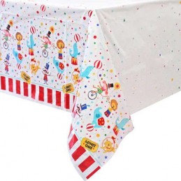 Circus Carnival Plastic Tablecloth | Circus Party Supplies