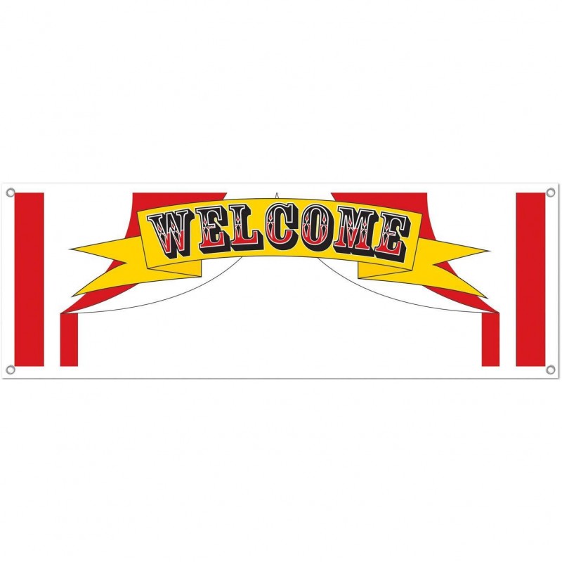 Circus Welcome Write-On Banner | Circus Party Supplies