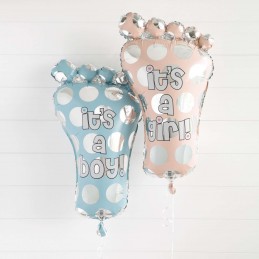 It's a Boy Baby Shower Foot Helium Balloon | Baby Shower Balloons