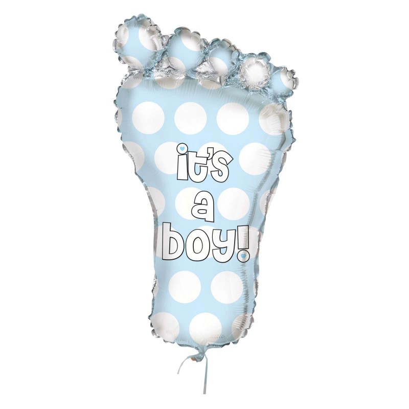It's a Boy Baby Shower Foot Helium Balloon | Baby Shower Balloons