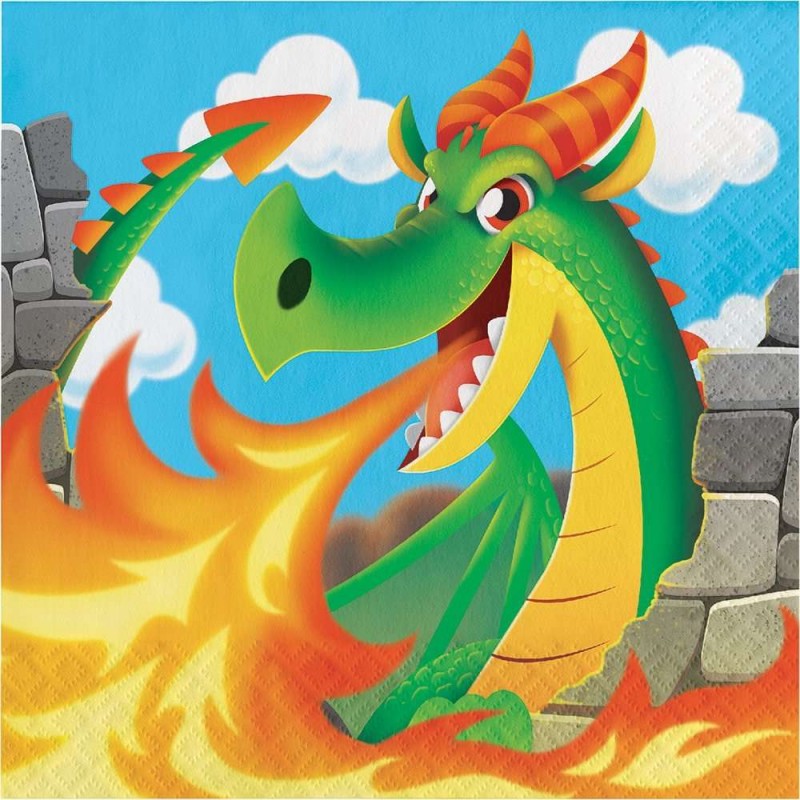 Dragons Large Napkins (Pack of 16) | Dragons Party Supplies