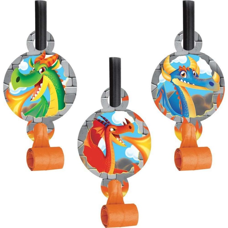 Dragons Party Blowers (Pack of 8) | Dragons Party Supplies