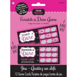 Hens Night Scratch a Dare Game (Pack of 12) | Bridal Shower/Hen's Night