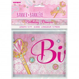 Pink Princess Foil Banner | Discontinued Party Supplies