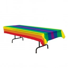 Rainbow Plastic Tablecloth | Rainbow Party Supplies