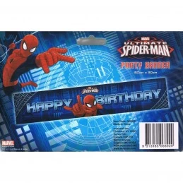Spiderman Happy Birthday Banner | Spiderman Party Supplies