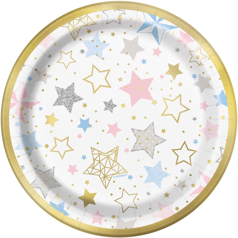Twinkle Twinkle Little Star Small Plates (Pack of 8) | Twinkle Twinkle Little Star Party Supplies