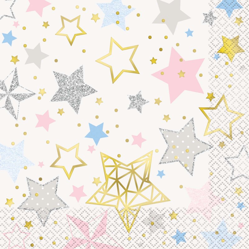 Twinkle Twinkle Little Star Large Napkins (Pack of 16) | Discontinued Party Supplies