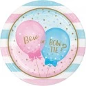 Gender Reveal Balloons Large Paper Plates (Pack of 8)